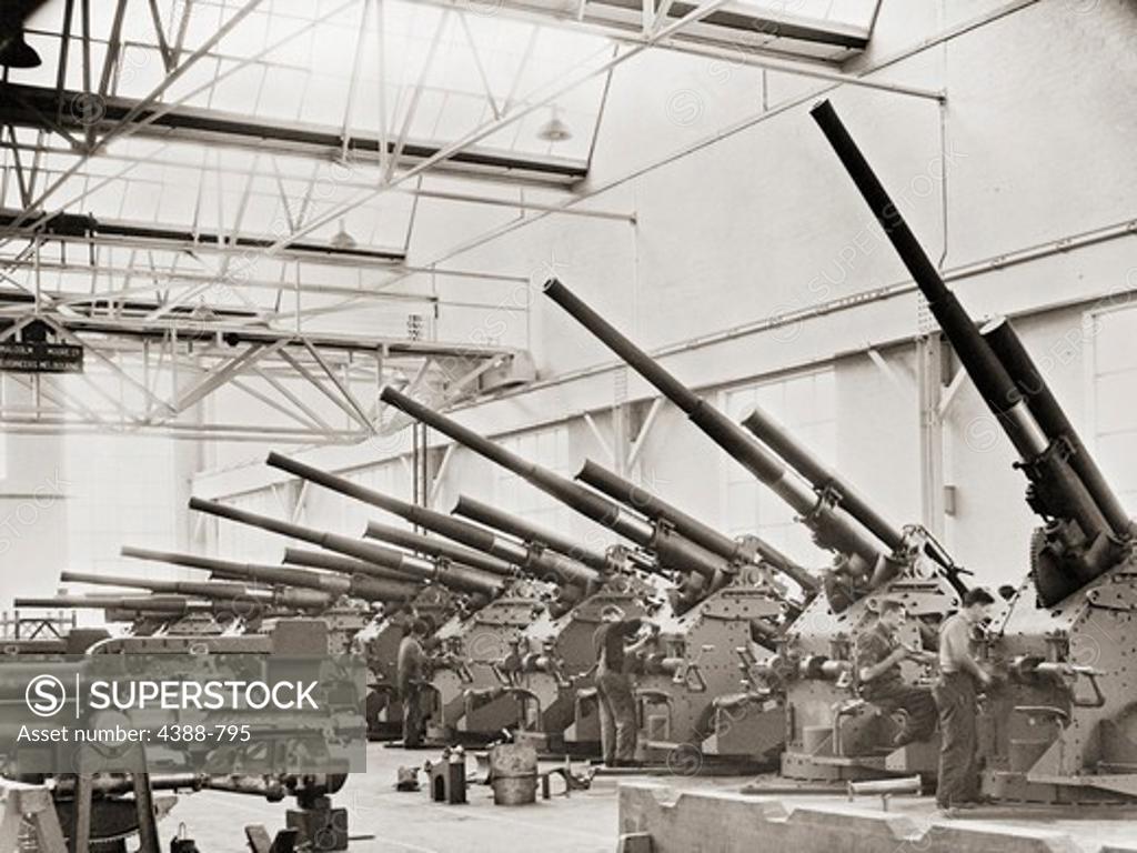 Stock Photo: 4388-795 Manufacturing Cannons
