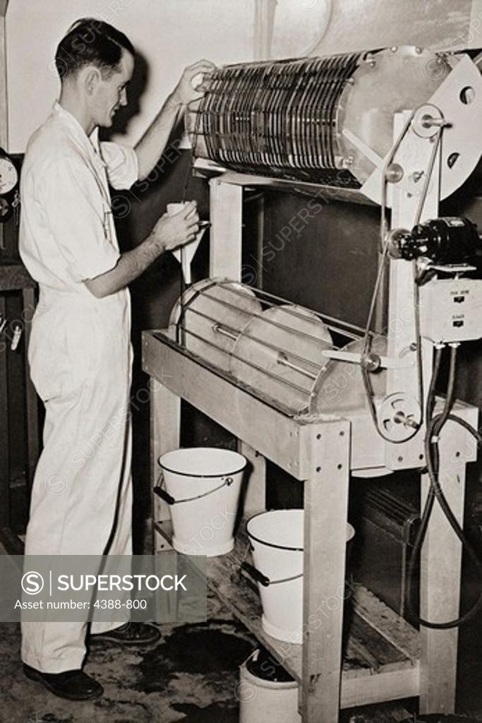 Stock Photo: 4388-800 Developing Microfilm