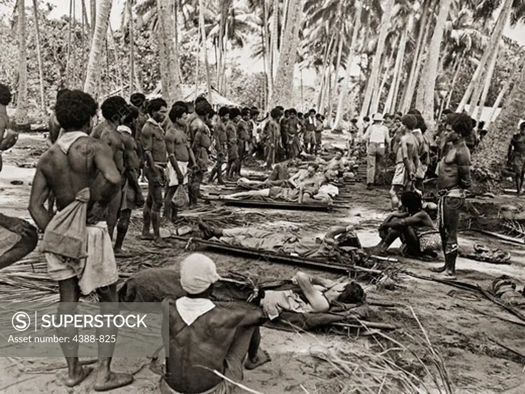 Wounded in New Guinea