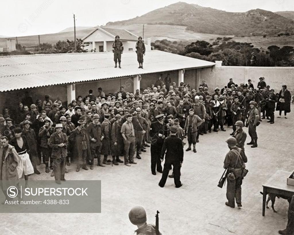 Stock Photo: 4388-833 French POWs Being Freed