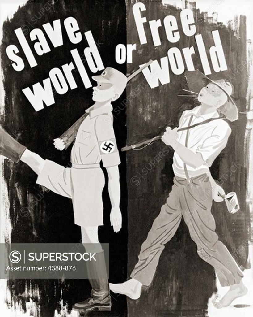 Stock Photo: 4388-876 Slave World or Free World