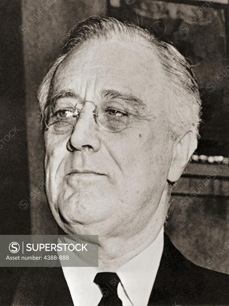 Stock Photo: 4388-888 President Franklin Delano Roosevelt