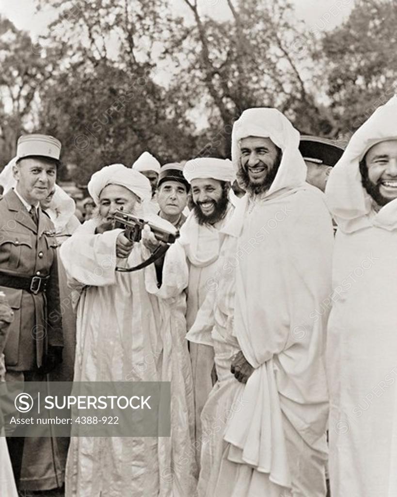 Stock Photo: 4388-922 Moroccan Berbers and Free French