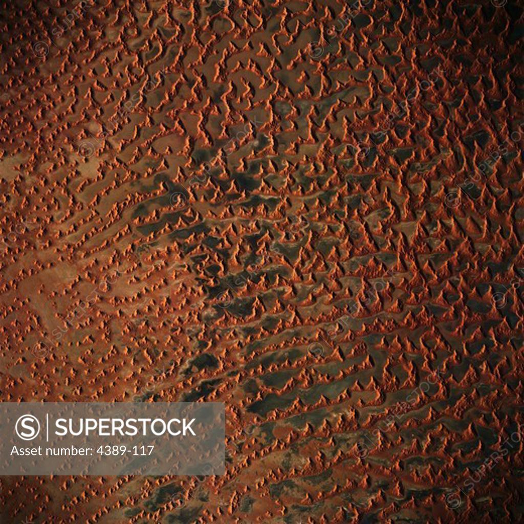 Stock Photo: 4389-117 The Sand Dunes in Saudi Arabia as Viewed from Space