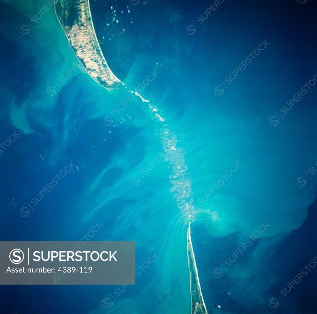 Stock Photo: 4389-119 A View of the Palk Strait From Space