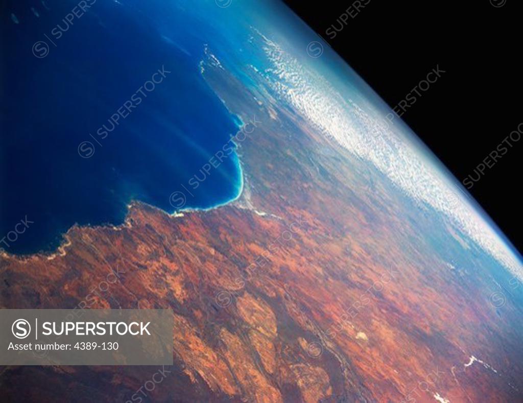 Stock Photo: 4389-130 Eighty-Mile Beach in Australia as Seen from Space