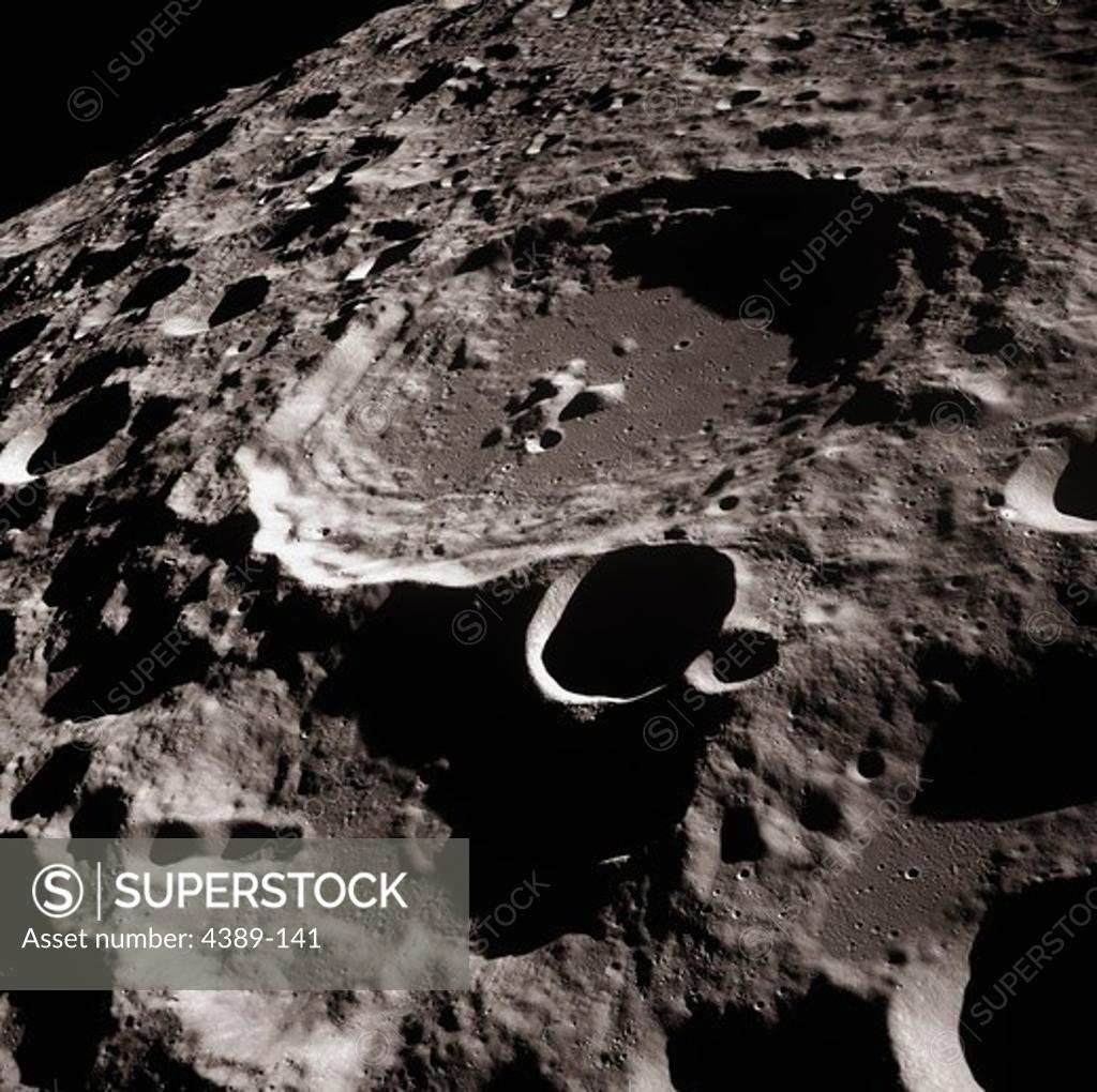 Stock Photo: 4389-141 The Moon's Crater Copernicus