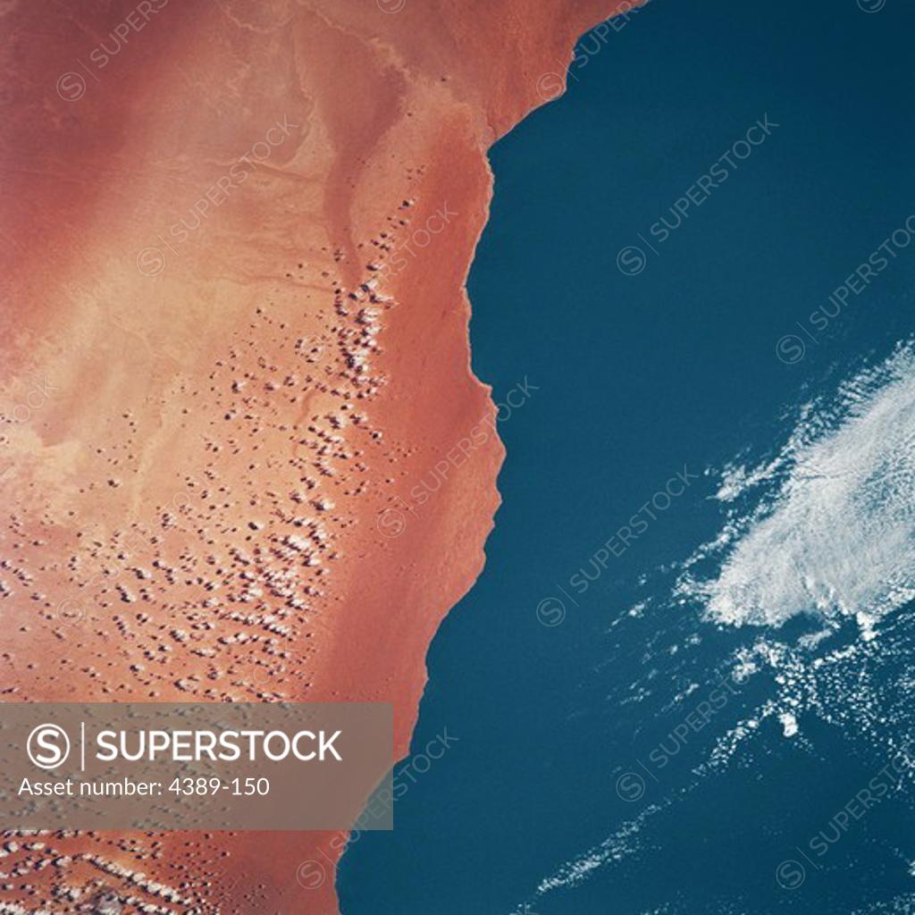 Stock Photo: 4389-150 Sahara Desert From Space Shuttle Endeavor in Earth Orbit