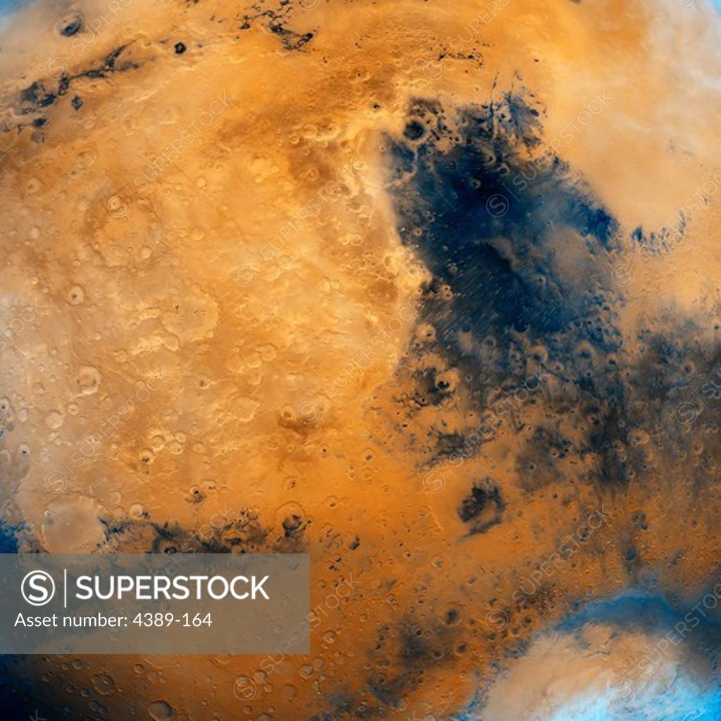 Stock Photo: 4389-164 Syrtis Major Hemisphere, Mars, from Viking Orbiter