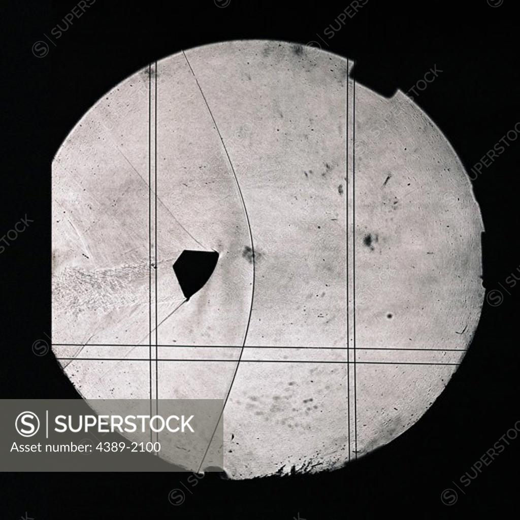 Stock Photo: 4389-2100 Shadowgraph of Orion Hypervelocity Test