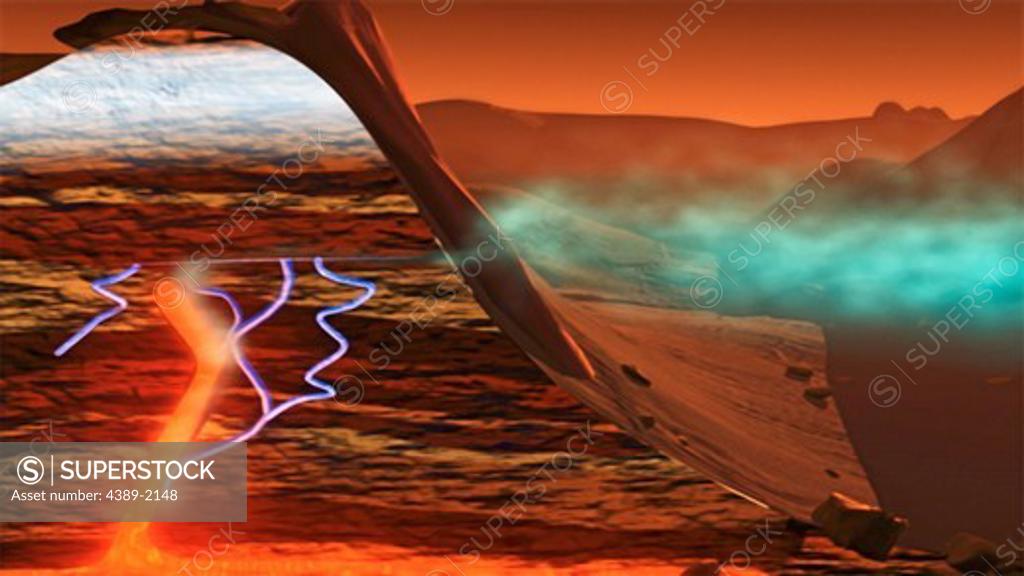 Stock Photo: 4389-2148 Source of Martian Methane
