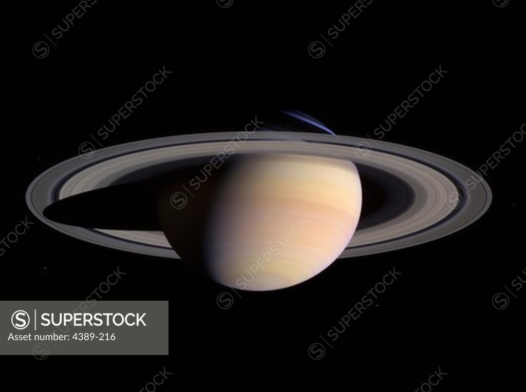 Stock Photo: 4389-216 Beautiful Saturn, as Seen by the Cassini Space Probe