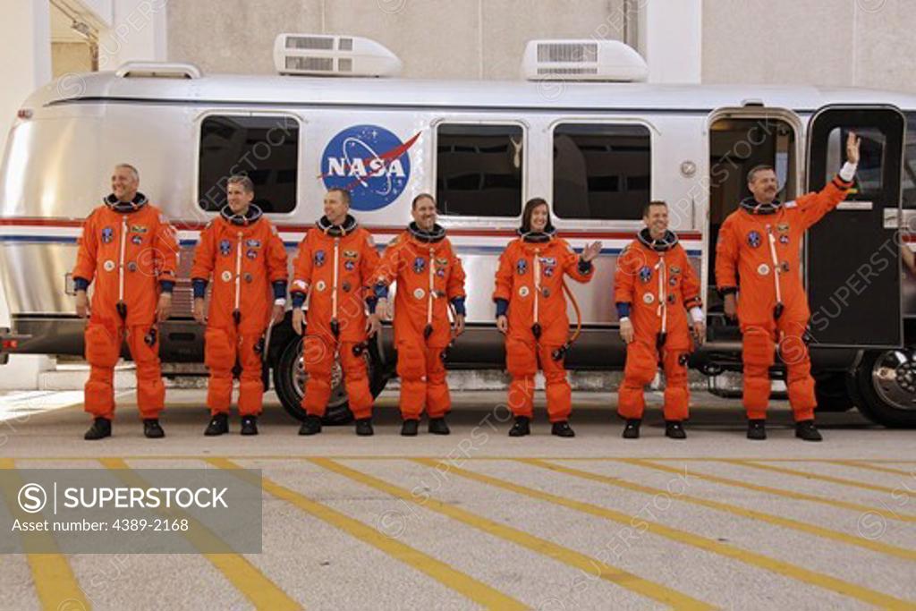 Stock Photo: 4389-2168 Crew of STS-125