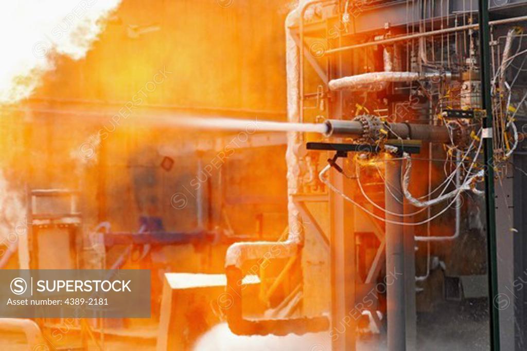 Stock Photo: 4389-2181 Heat From Engine Test