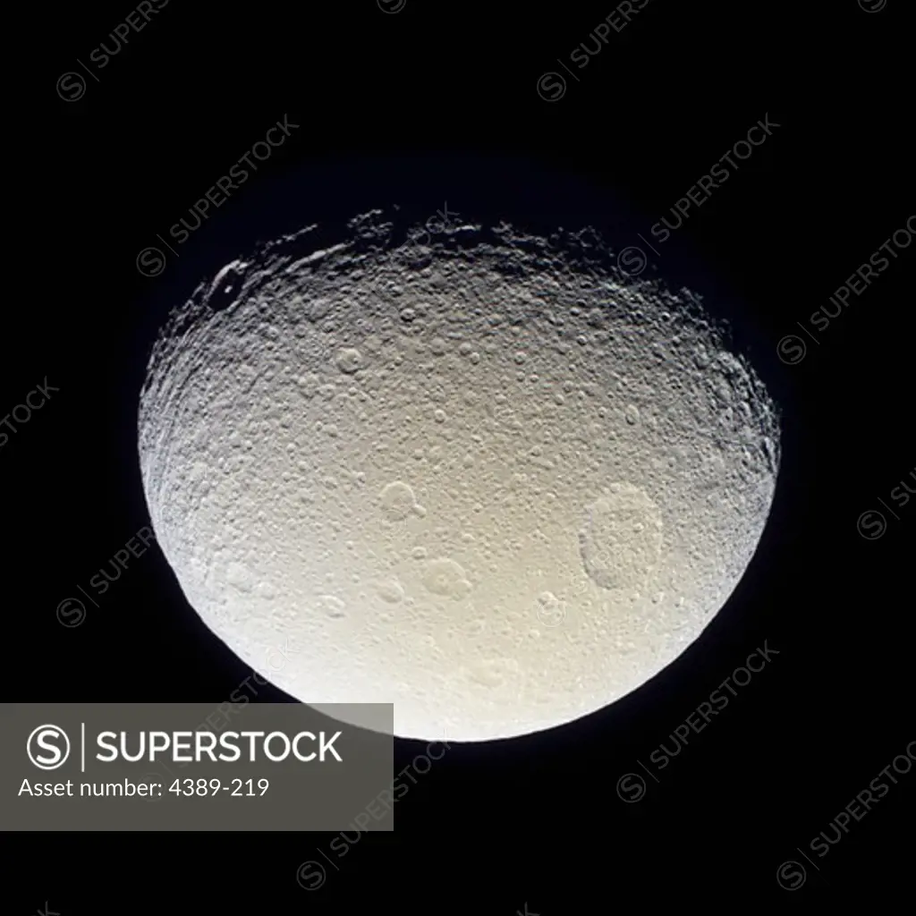 Natural Color Image of Icy Tethys Seen by Cassini
