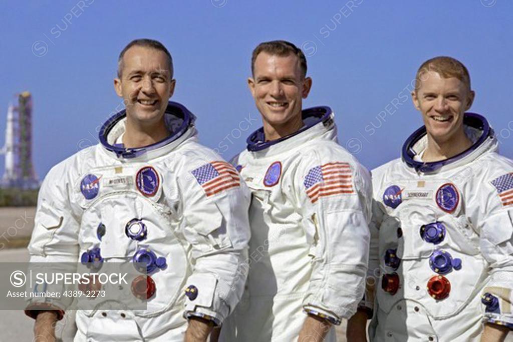 Stock Photo: 4389-2273 Crew of Apollo 9