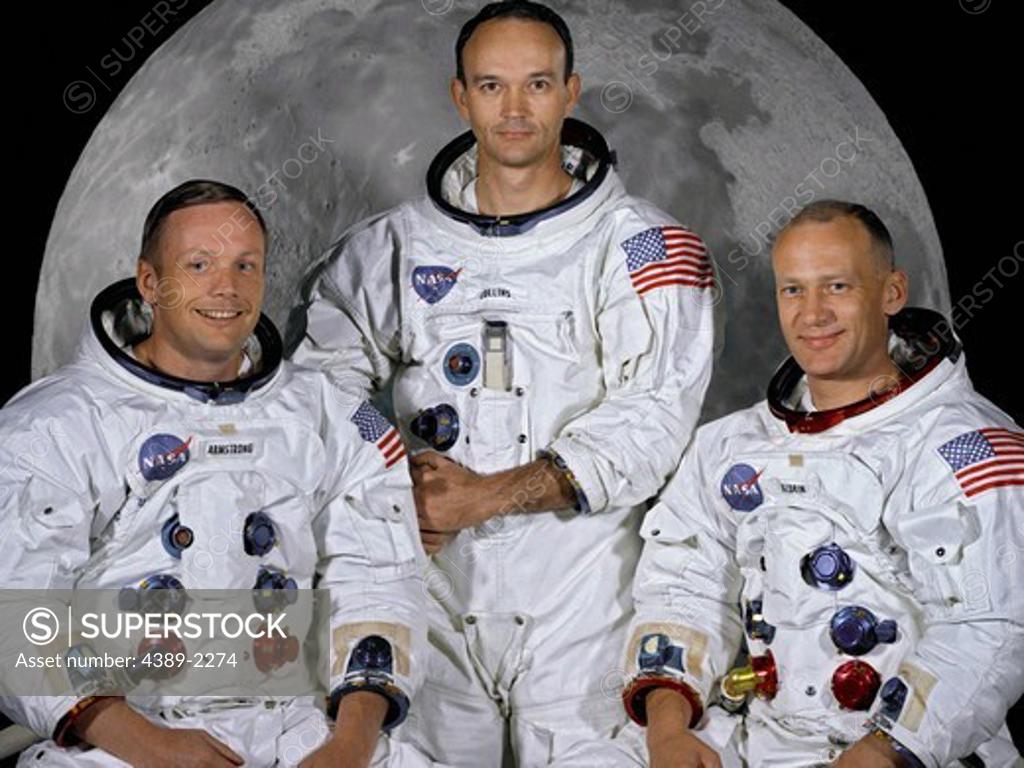 Stock Photo: 4389-2274 Crew of Apollo 11