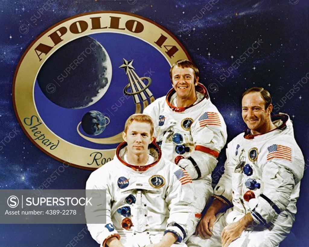 Stock Photo: 4389-2278 Crew of Apollo 14