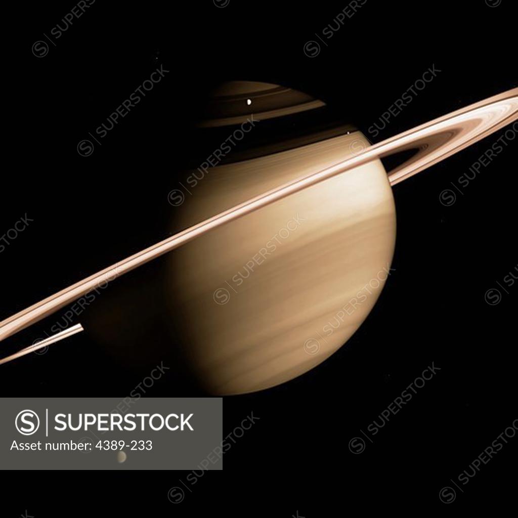 Stock Photo: 4389-233 Beautiful Saturn as Seen by Cassini