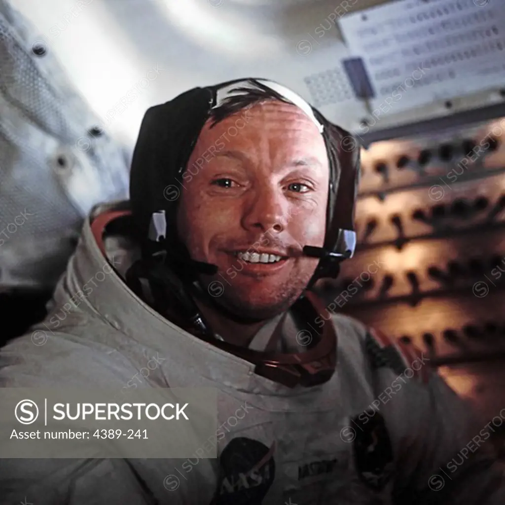 Apollo 11- Neil Armstrong Smiles After a Successful Moonwalk