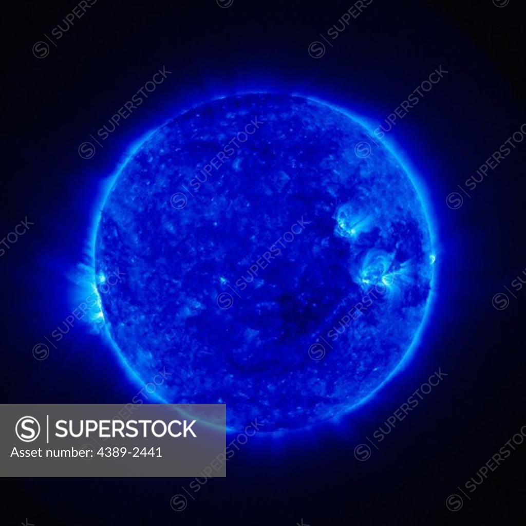 Stock Photo: 4389-2441 Ultraviolet View of the Sun