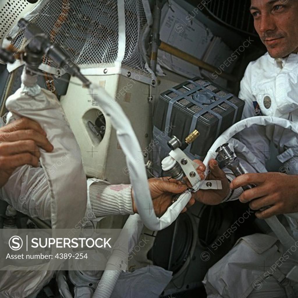 Stock Photo: 4389-254 Apollo 13 Rig an Air Scrubber
