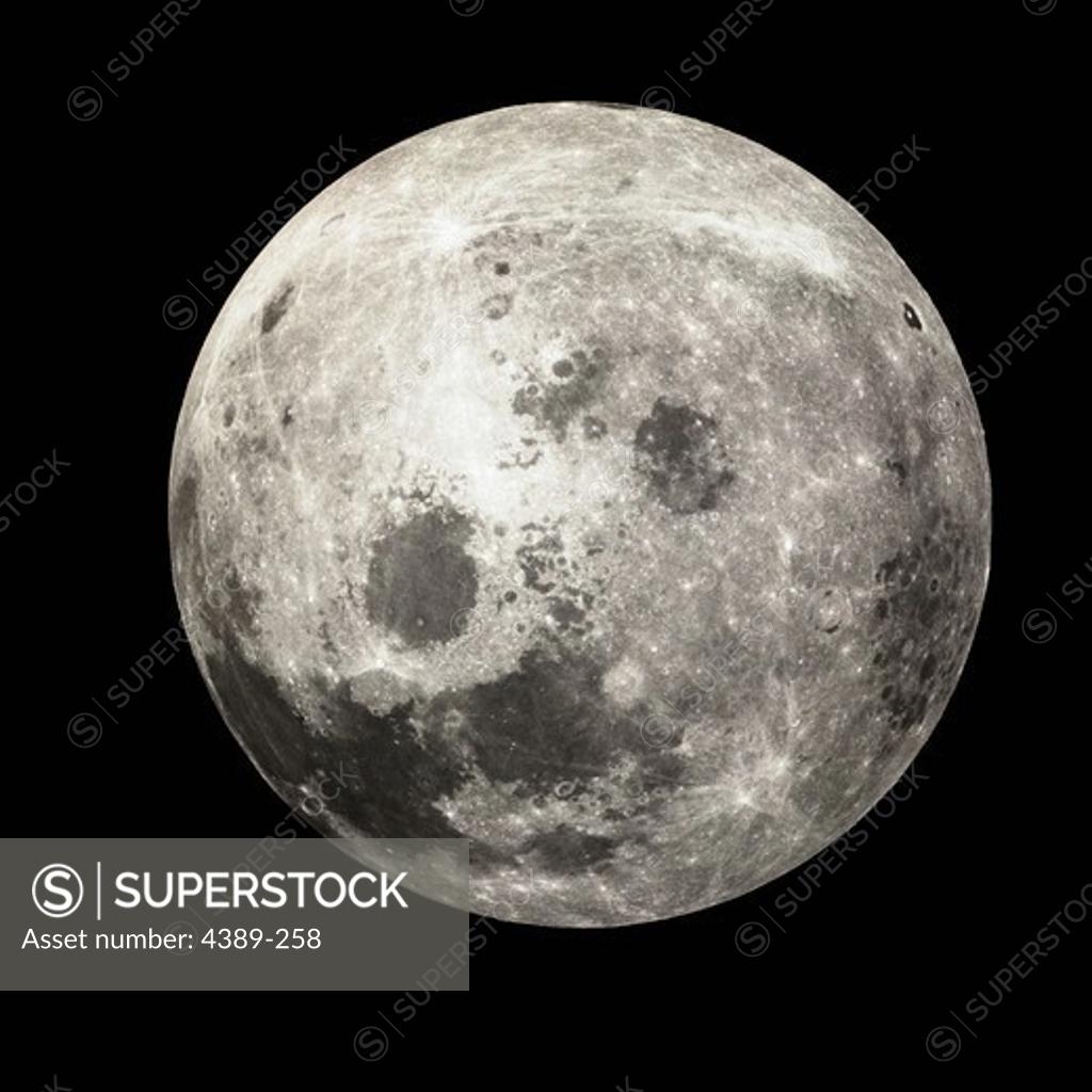 Stock Photo: 4389-258 Apollo 13 - The Moon From a Non-Earth Perspective
