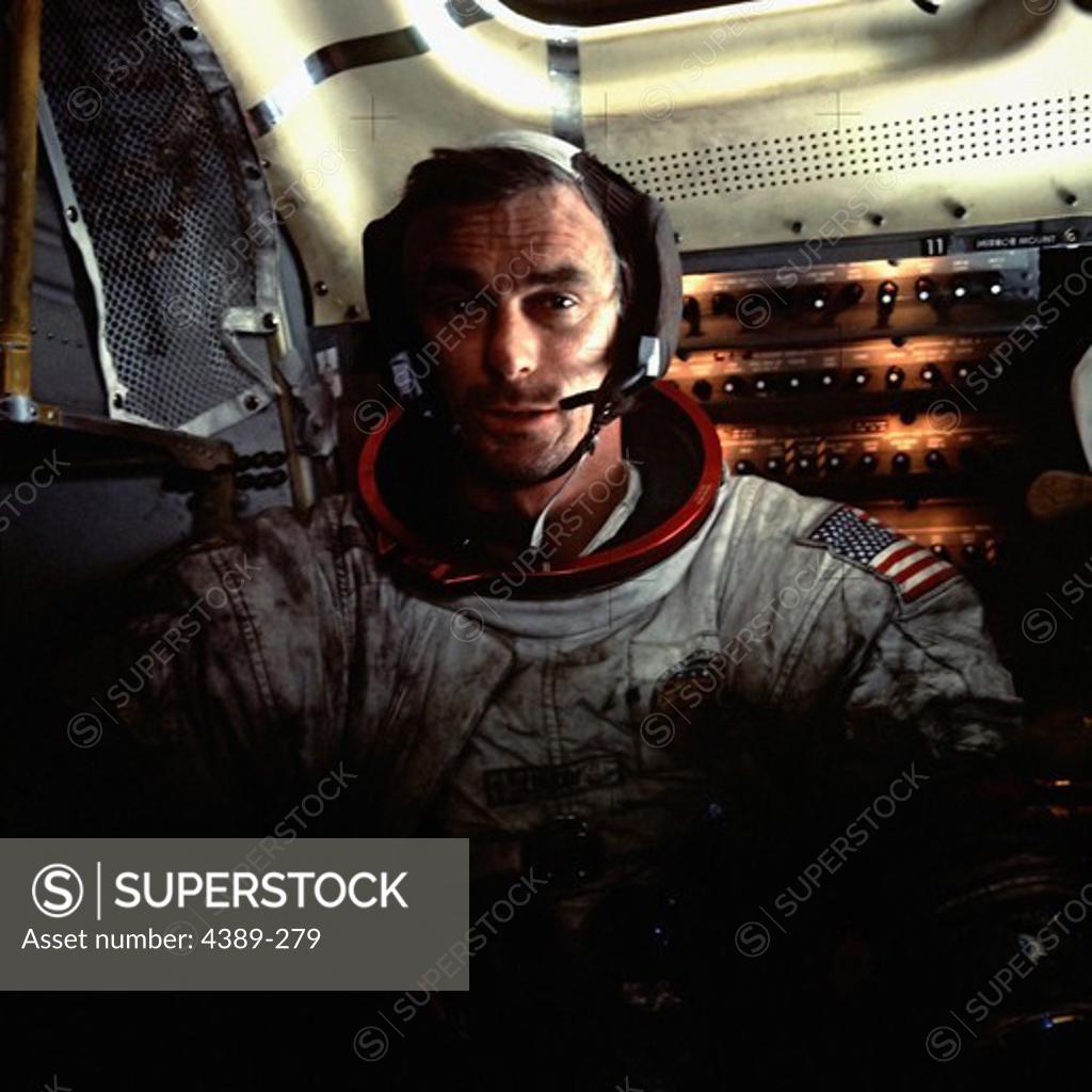 Stock Photo: 4389-279 Apollo 17 - Tired But Ecstatic