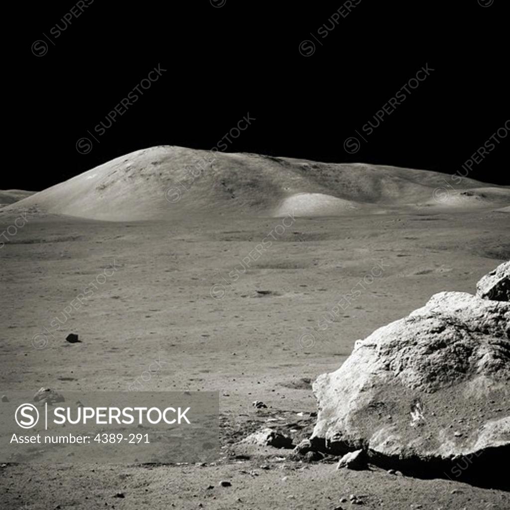 Stock Photo: 4389-291 Apollo 17 - The Moon's Taurus-Littrow Valley