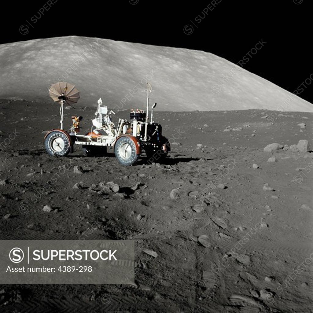 Stock Photo: 4389-298 Apollo 17 Moon Buggy