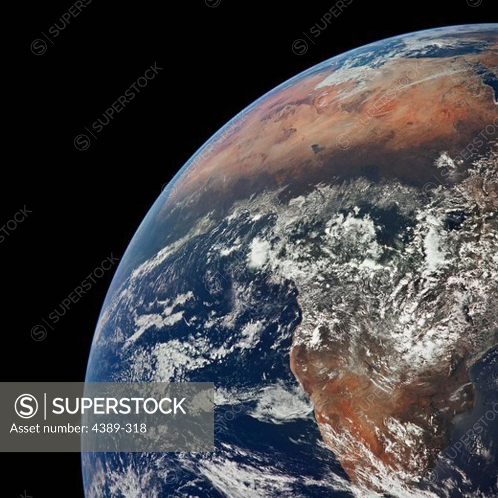Stock Photo: 4389-318 Apollo 17 - Return to Beautiful Earth