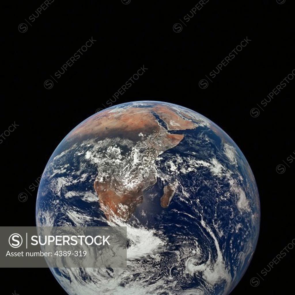 Stock Photo: 4389-319 Apollo 17 - Return to Beautiful Earth