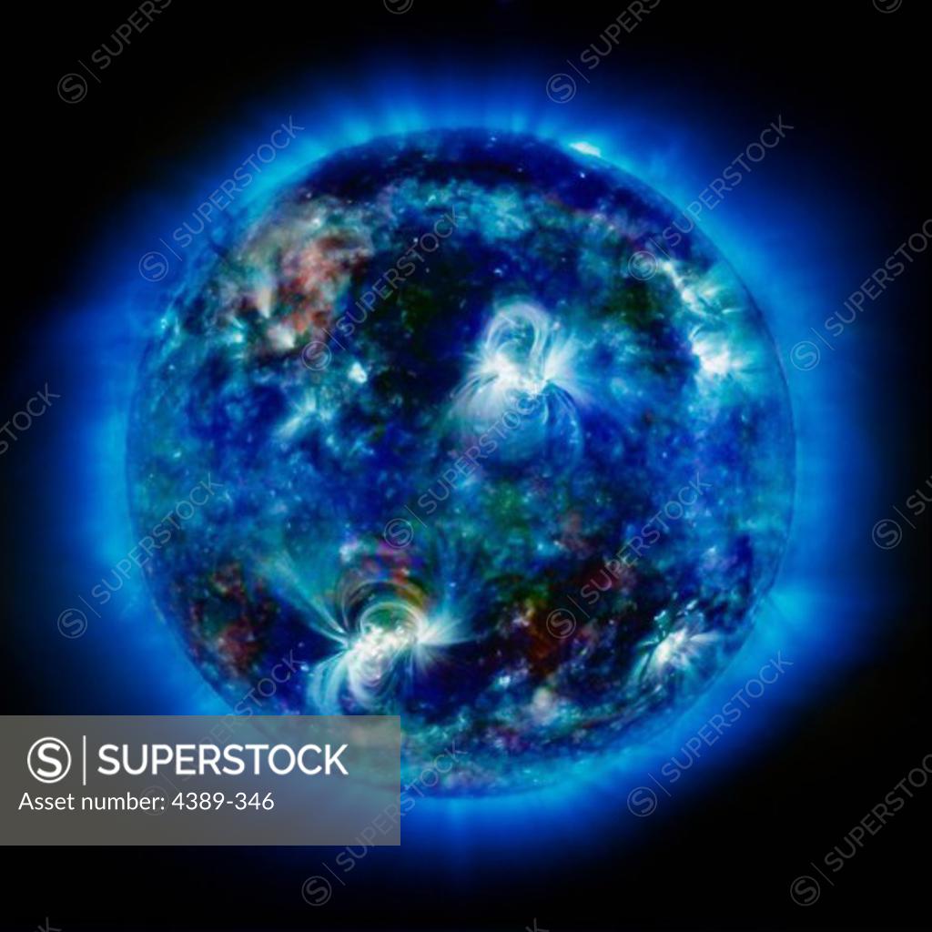 Stock Photo: 4389-346 The Sun as Seen by SOHO