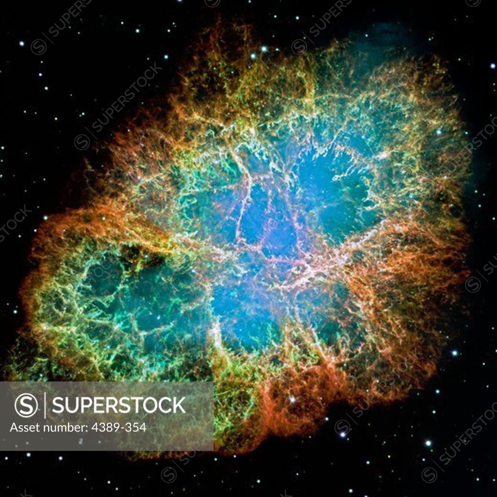 Stock Photo: 4389-354 The Amazing Crab Nebula