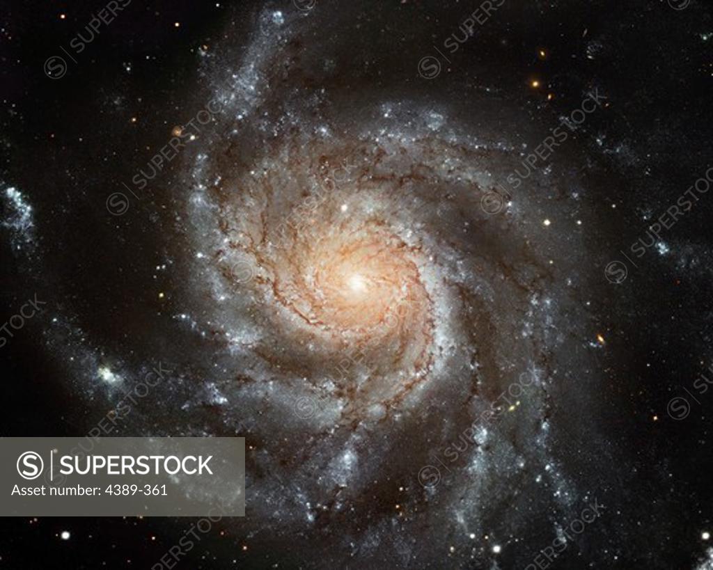 Stock Photo: 4389-361 The Gigantic Pinwheel Galaxy