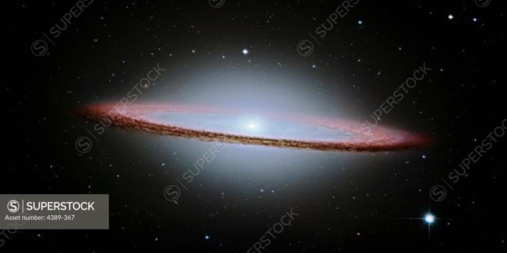 Stock Photo: 4389-367 The Sombrero Galaxy