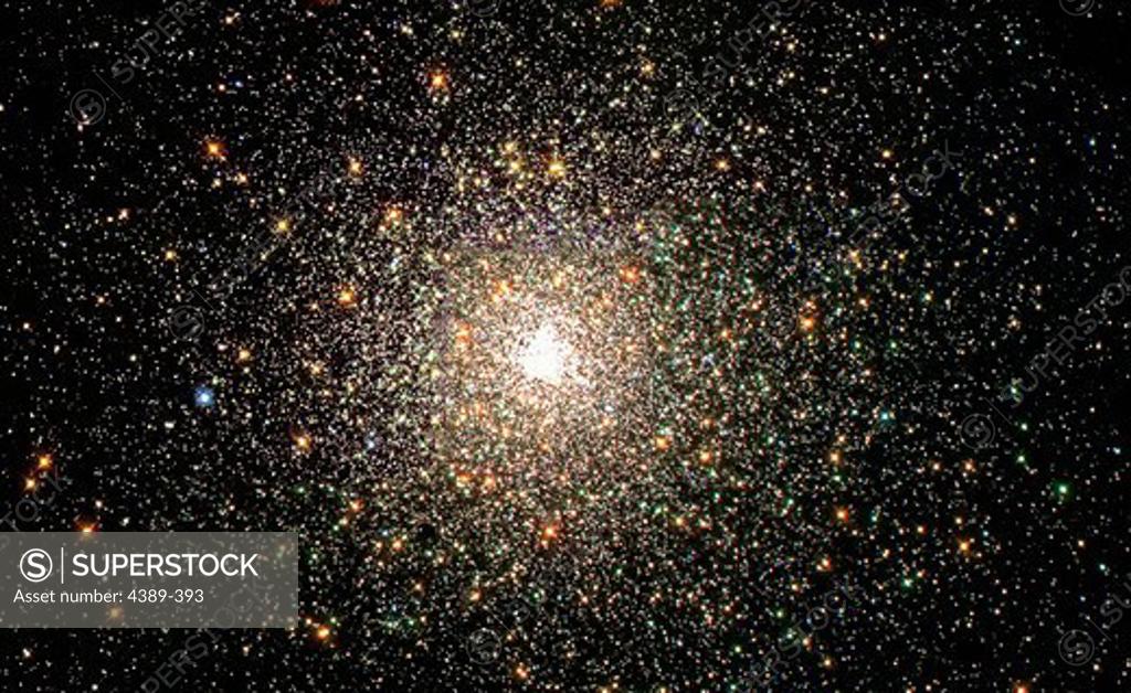 Stock Photo: 4389-393 globular cluster