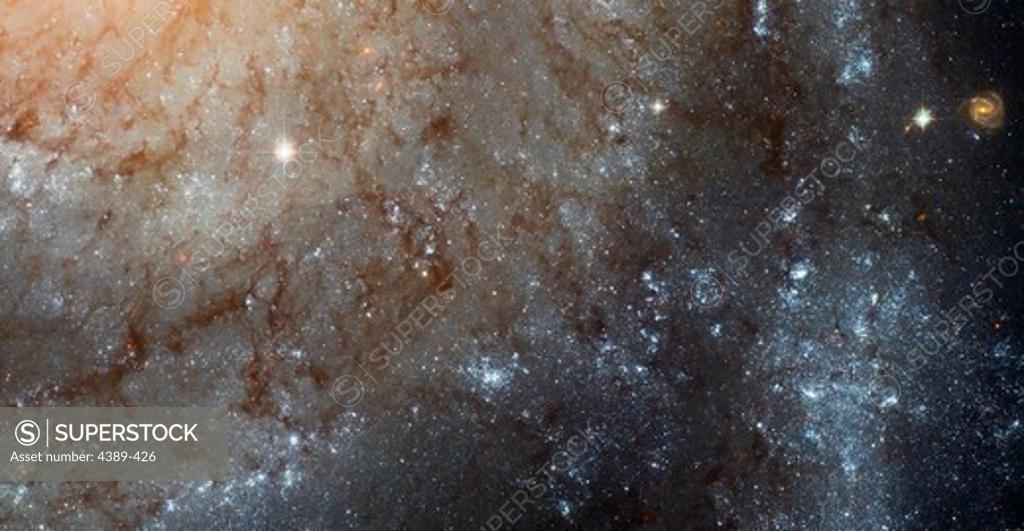 Stock Photo: 4389-426 Spiral Galaxy Detail