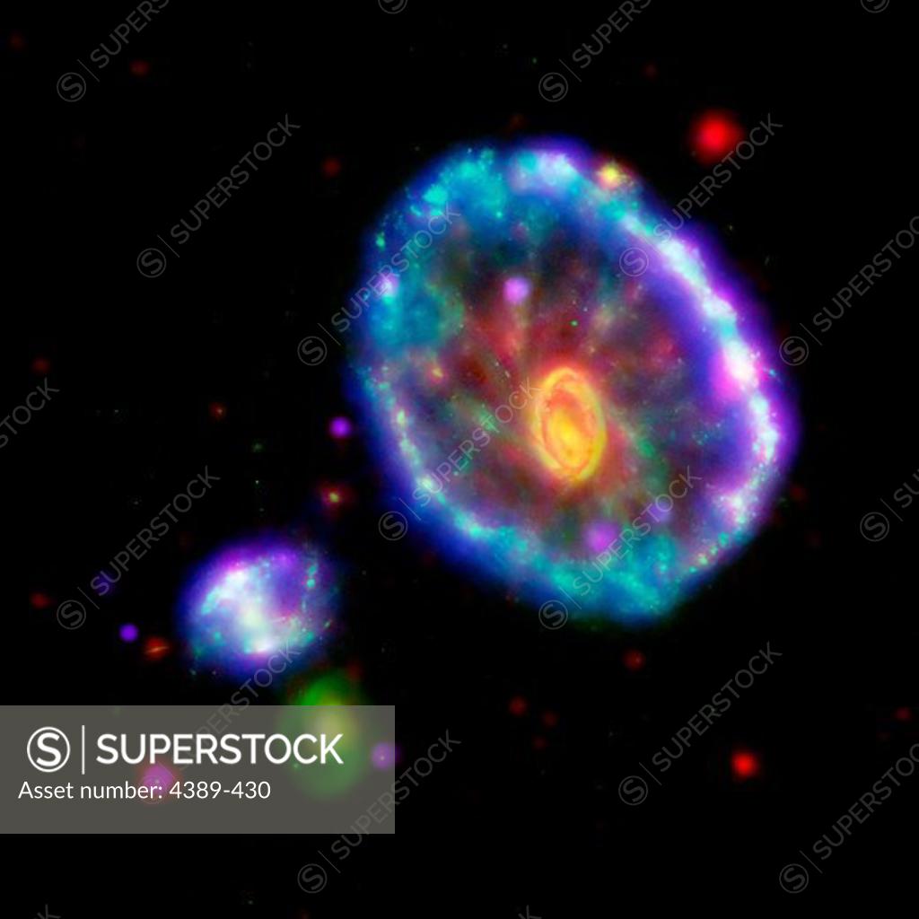 Stock Photo: 4389-430 Cartwheel Galaxy, A Ring Galaxy