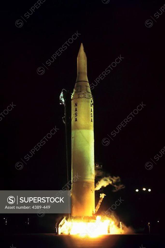 Stock Photo: 4389-449 Liftoff of a Juno II Rocket