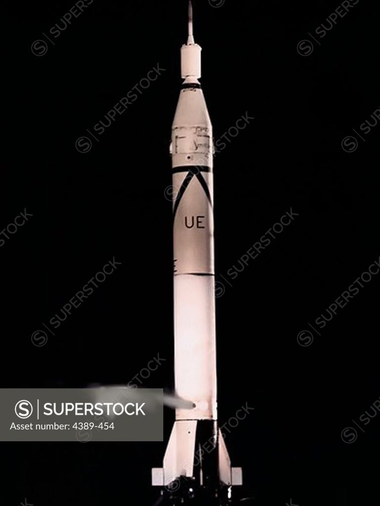Stock Photo: 4389-454 Juno Rocket on Launch Pad