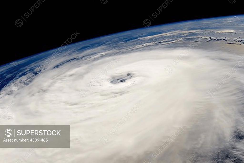 Stock Photo: 4389-485 Hurricane Helene From Space