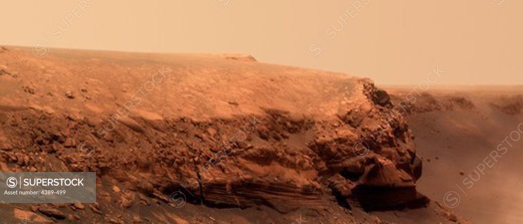 Stock Photo: 4389-499 Surface of Mars