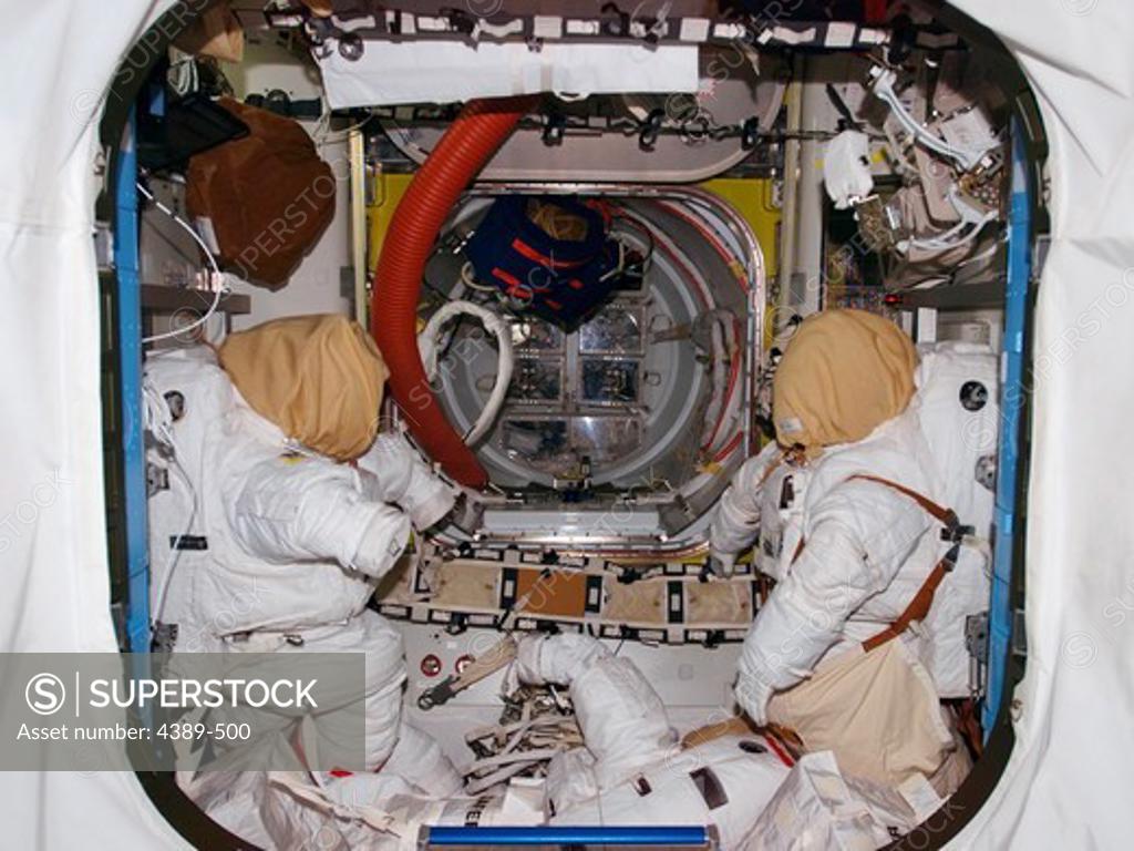 Stock Photo: 4389-500 International Space Station Quest Airlock