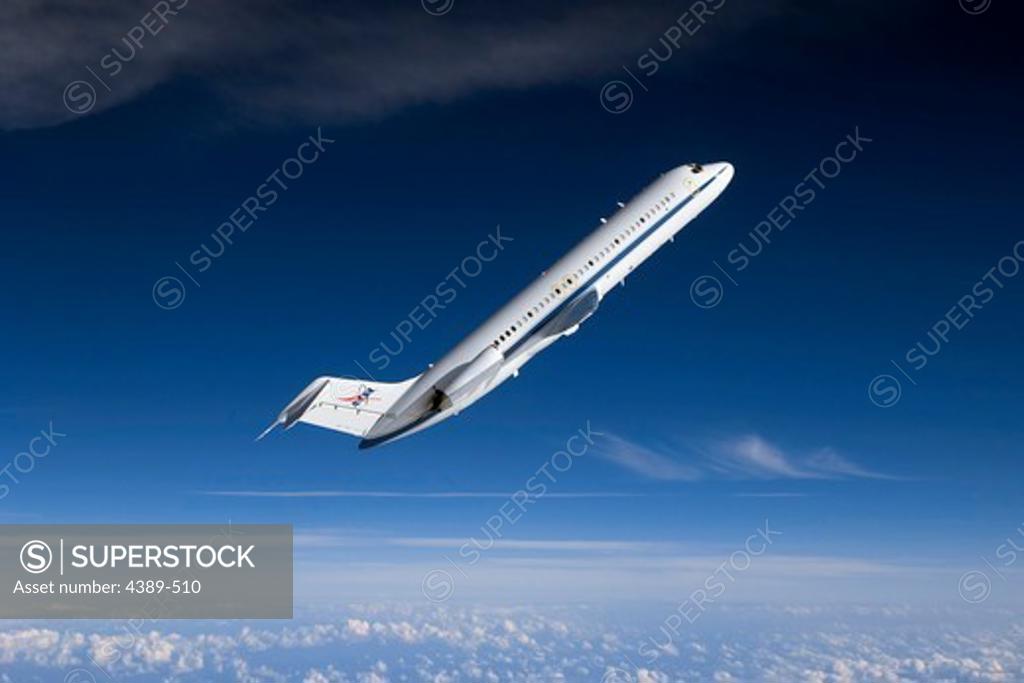 Stock Photo: 4389-510 NASA DC-9 in Parabolic Flight