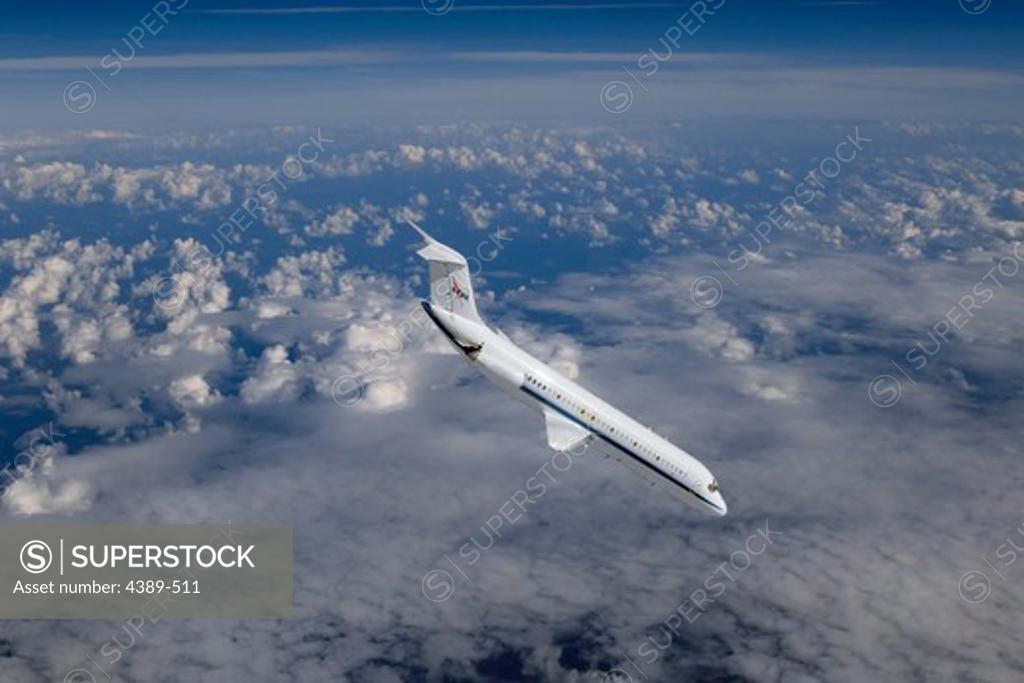 Stock Photo: 4389-511 NASA DC-9 in Parabolic Flight