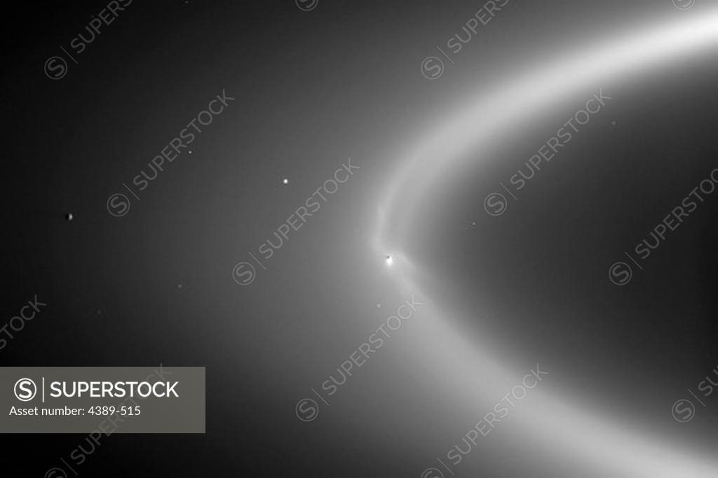 Stock Photo: 4389-515 Enceladus and the E Ring