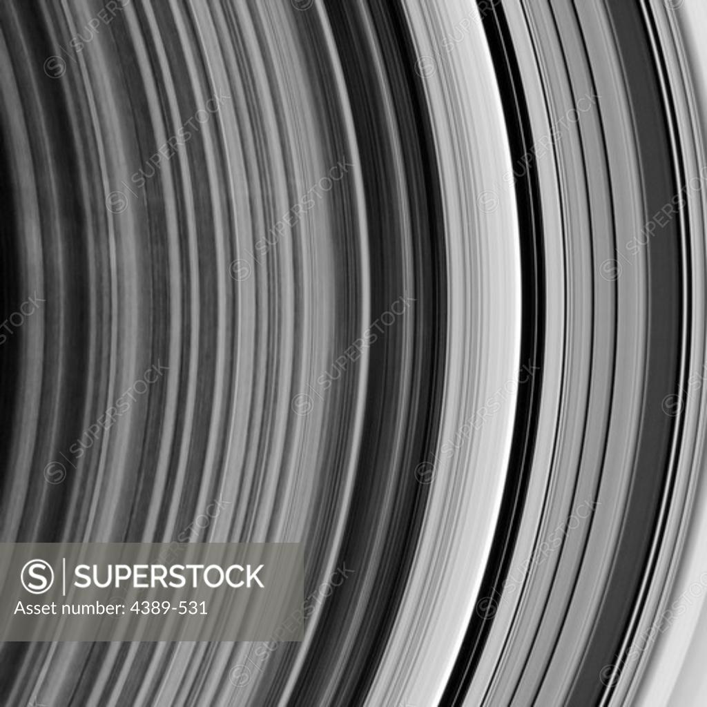 Stock Photo: 4389-531 Detail of Saturn's Rings