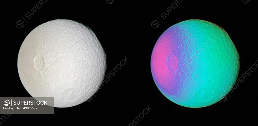 Stock Photo: 4389-532 Two Views of Tethys