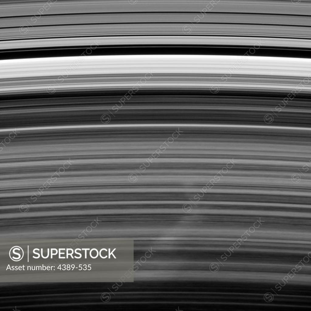 Stock Photo: 4389-535 Bent Spoke in Saturn's B Ring